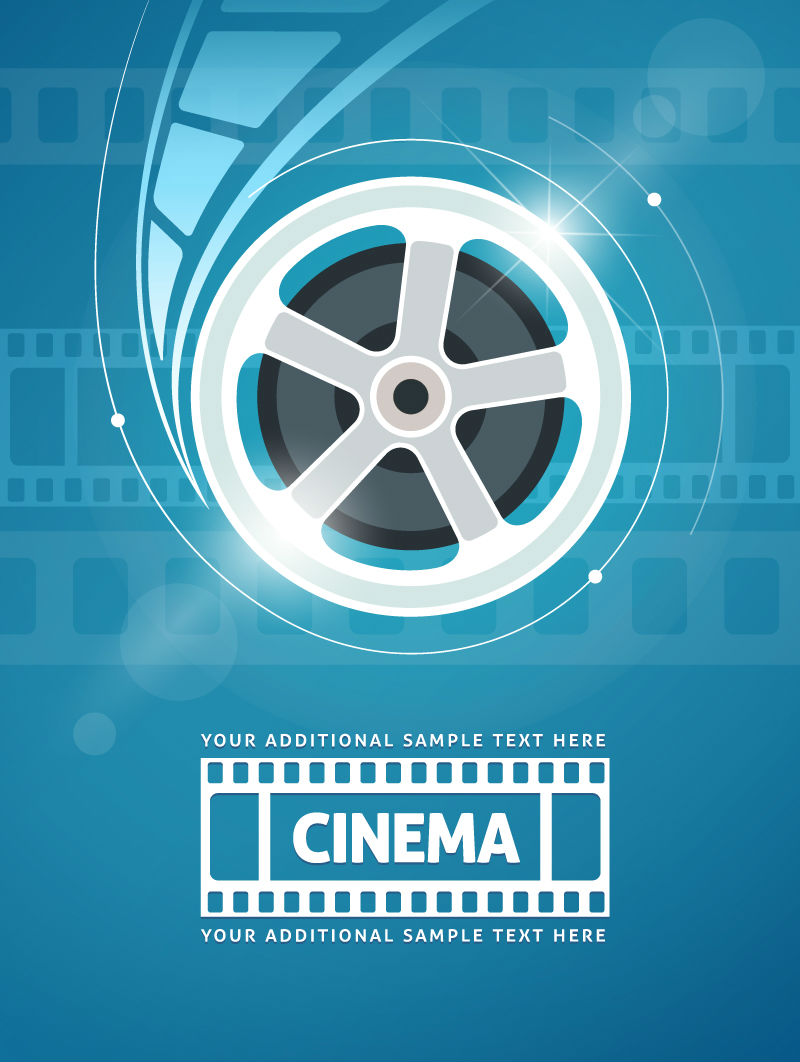 Creative Film background vector material
