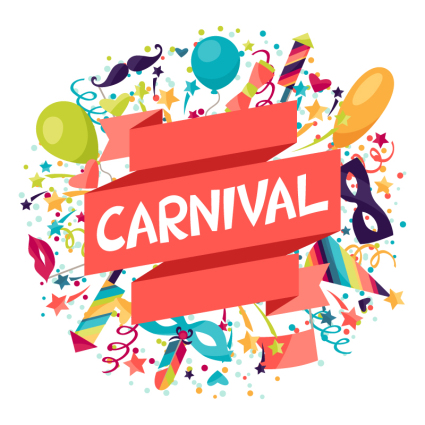 Creative carnival poster vector material
