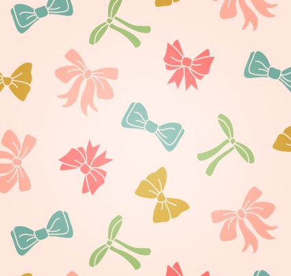 Color bow seamless background vector