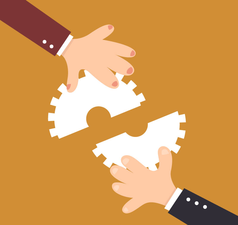 Arm vector material stitching gear