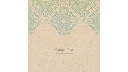 Vintage paper background pattern vector material