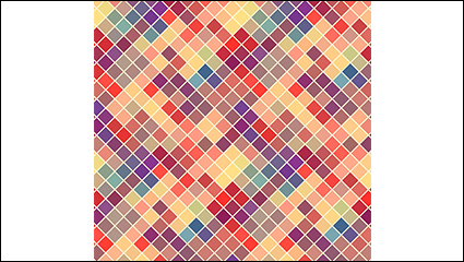 Colored diamond mosaic background vector material