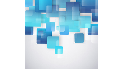 Fashion blue square background vector