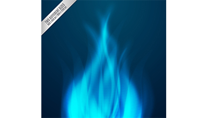 Blue flame background vector material