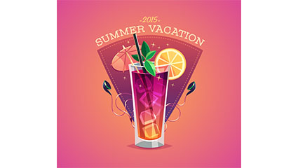2015 Summer Cocktails posters Vectors