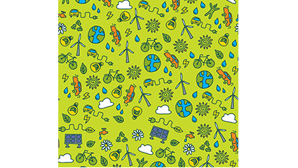 Green seamless background element vector material