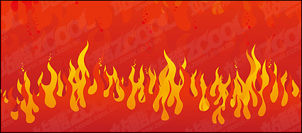 Vector raging fire material