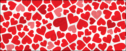 Heart-shaped background material vector