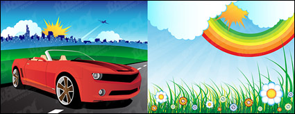 outdoor scenery vector