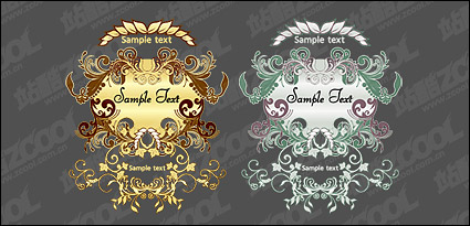 European-style pattern vector material