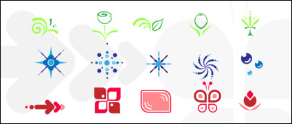 Simple elements vector graphics material