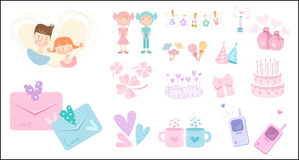 Cute icon vector material goods-3