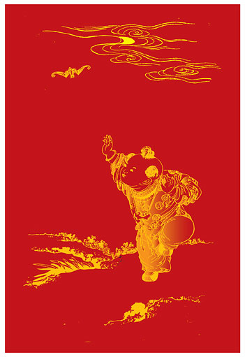 Children, bats vector material