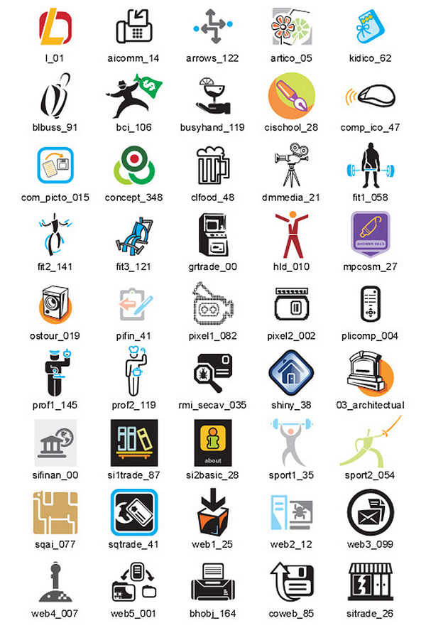 Business Icons Vector Samples