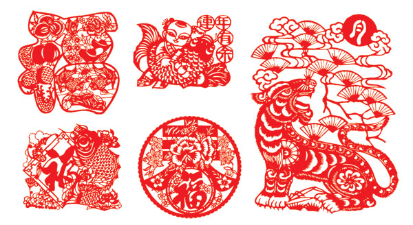 paper-cut Chinese New Year 