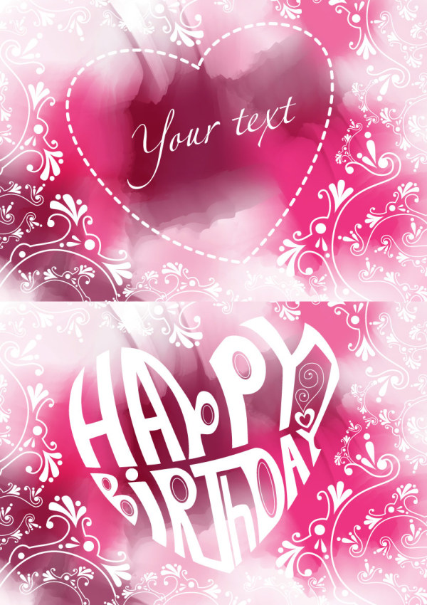 Heart-shaped pattern vector material