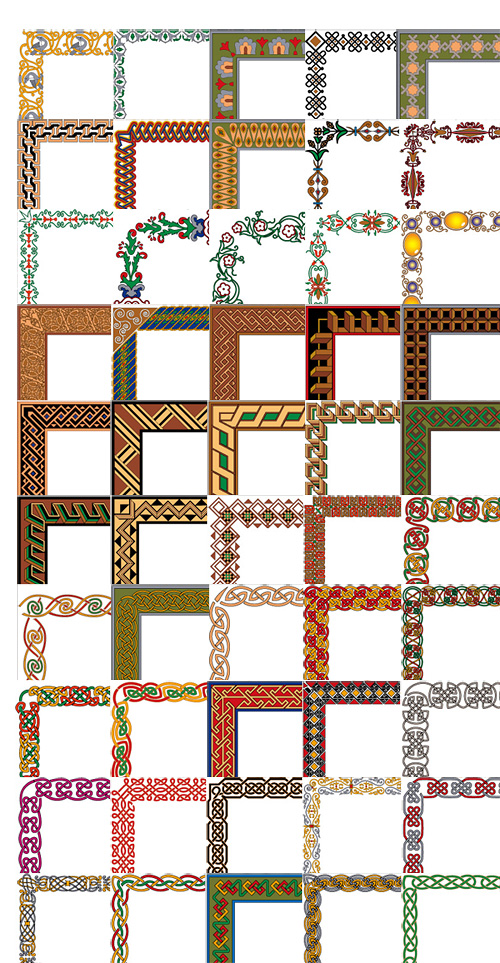 Simple practical border vector Series -3 (50P)