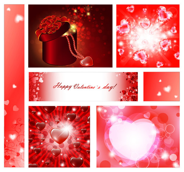Valentine's Day romantic element vector material
