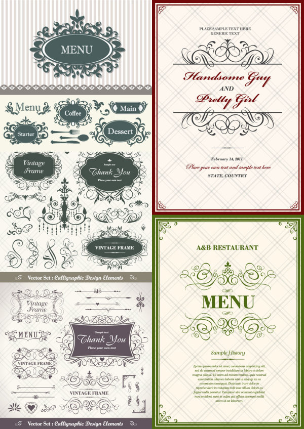 Classic pattern border Vector