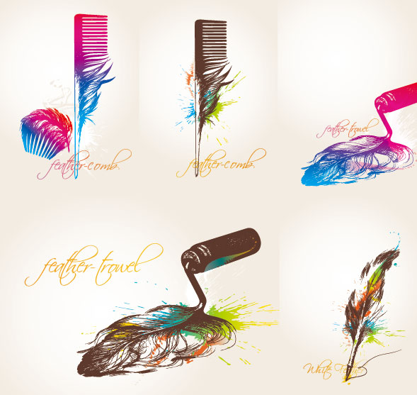 Feather Theme Vector