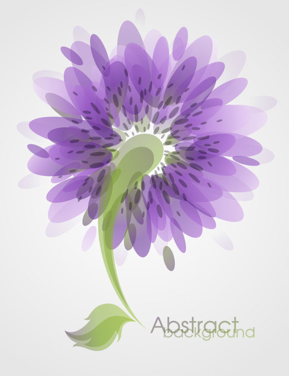 Fashion flowers vector material -3