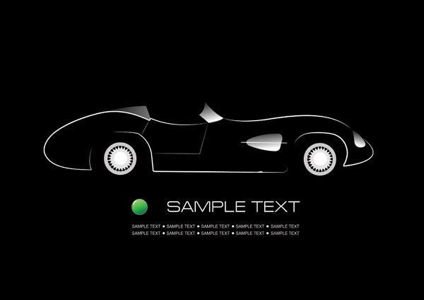Car silhouette vector material -5