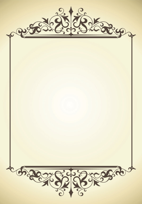 Beautiful lace pattern 05-- vector material