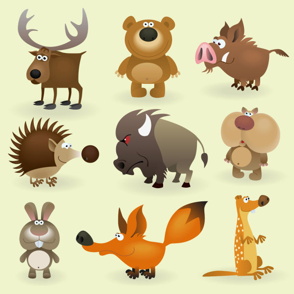 Cartoon animals image - vector