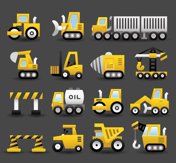 Cute transport vector material -2