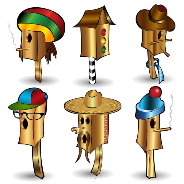 Cartoon image 01 - vector material