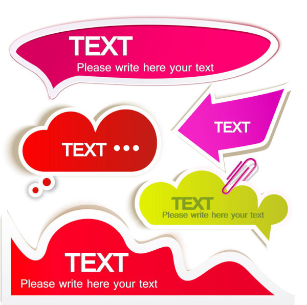 The exquisite stickers 02 - vector material