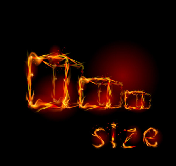 Flame effect 01 - vector material