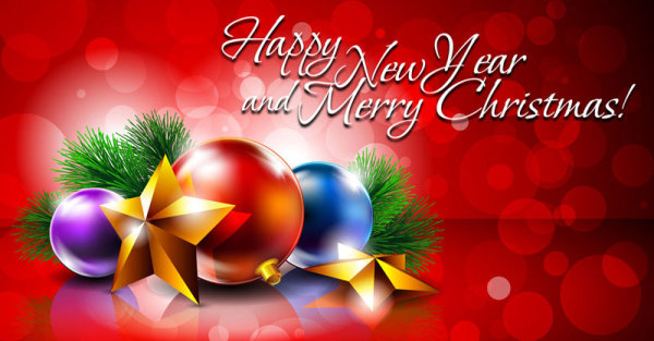 Beautiful Christmas decoration background 02 - vector material