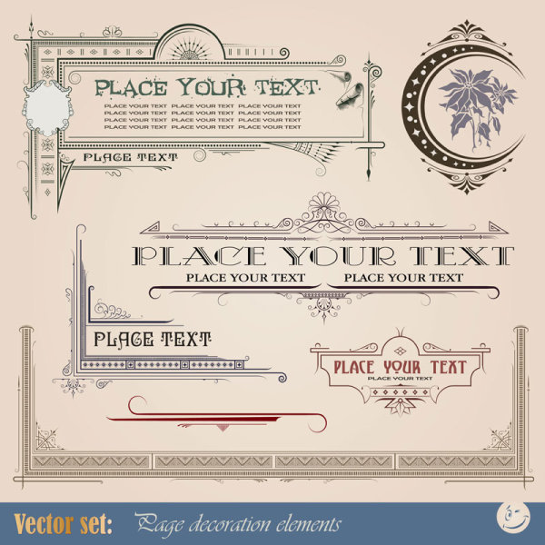 European pattern border 01 - vector material