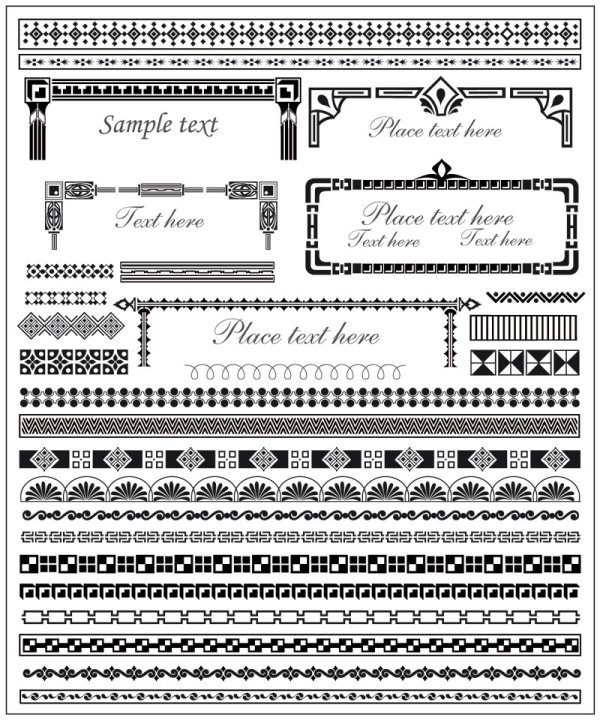 Exquisite lace pattern 05 - vector material