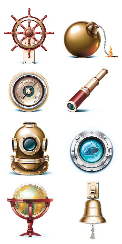 The sailing icon - Vector