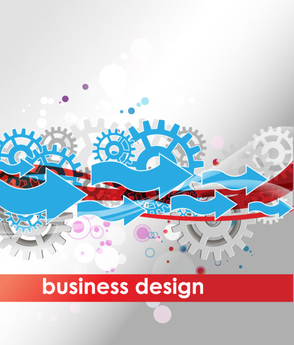 Dynamic arrow background vector material -1