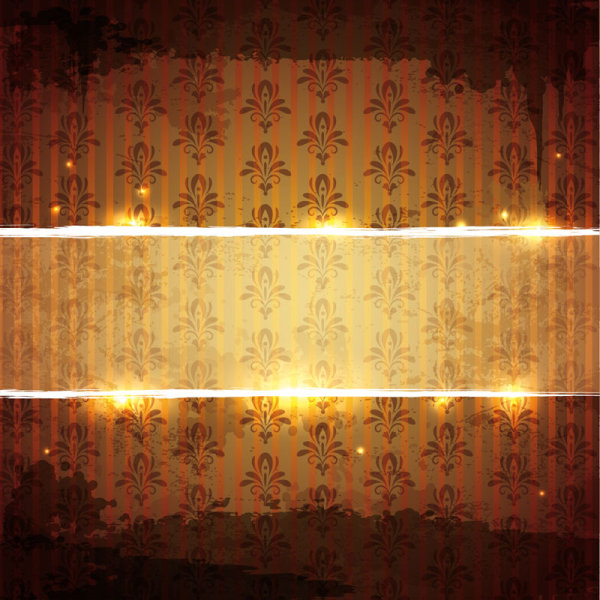 Shining pattern background 02 - vector material