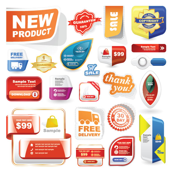 Fashion wrap angle design 01 - vector material