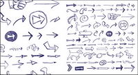 Graffiti arrows directed vector material