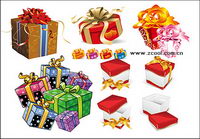 5 sets of beautiful vector packaging material