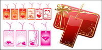 Heart-shaped tag vector material