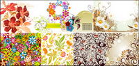 Exquisite fashion pattern vector material package-2