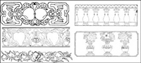 Chinese classical vector of the material 25