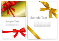 Attractive ribbon butterfly knot vector source material