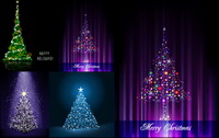 Flash Christmas tree vector