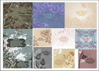 Vector background pattern hand-painted