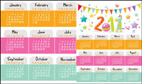 Cute Cartoon 2011 Calendar Vector