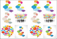 Vector colorful dialogue bubble