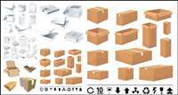 Boxes and cartons Templates - Vector